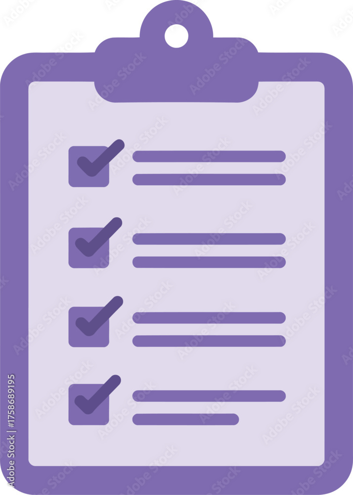 Obraz premium Checklist clipboard to do list task management project planning icon vector