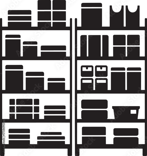 Pantry Shelving Organization Silhouette Home Storage Household Items Pantry Essentials