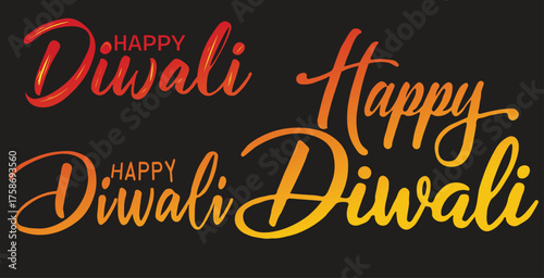 Elegant calligraphy wishes for a joyful and prosperous diwali celebration