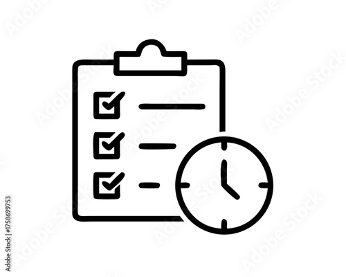 Effective task management with checklist and clock