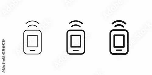 mobile phone signal icon sign vector