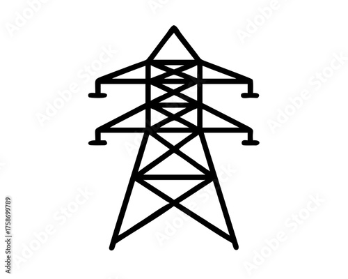 Electricity pylon for power transmission and distribution