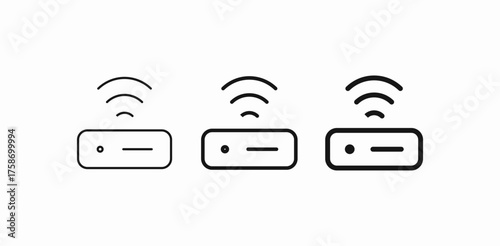 wireless internet router icon sign vector