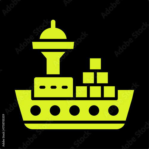 Distribution trendy attractive design useful green creative vector Illustration art colorful background