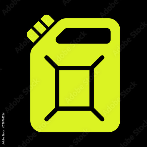 Canister trendy attractive design useful green creative vector Illustration art colorful background