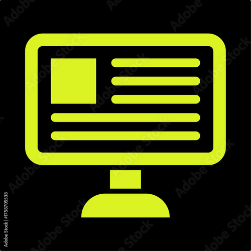 Online News trendy attractive design useful green creative vector Illustration art colorful background
