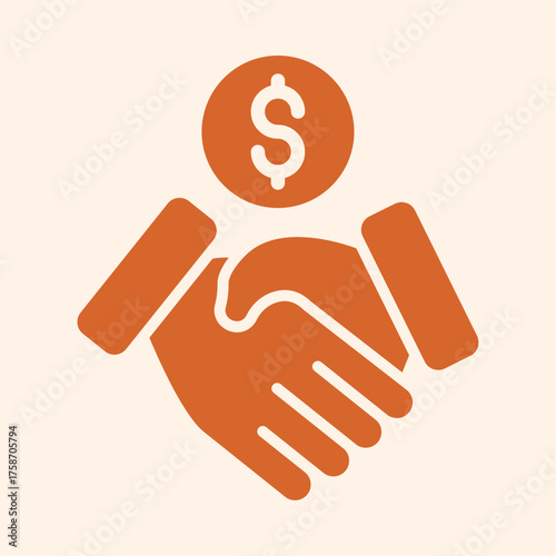 Deal trendy attractive design useful orange creative vector Illustration art colorful background