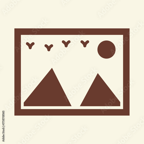 Picture trendy attractive design useful brown creative vector Illustration art colorful background