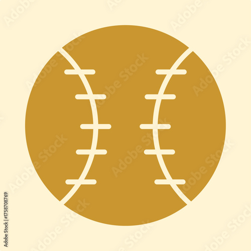 Baseball trendy attractive design useful yellow creative vector Illustration art colorful background