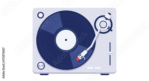 Groovy vibes with a classic record player spinning soulful tunes, perfect for music lovers and vintage enthusiasts celebrating iconic sounds