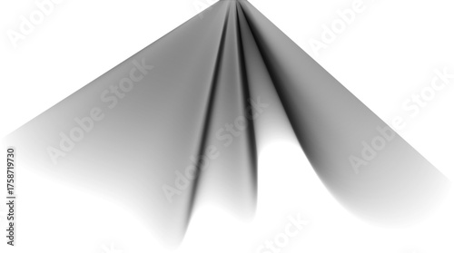 Abstract shape with softly draped contours and a gradient transition, creating a refined and flowing composition.