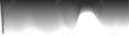 Abstract curved shape with sinuous flowing lines and blended gradient transitions.