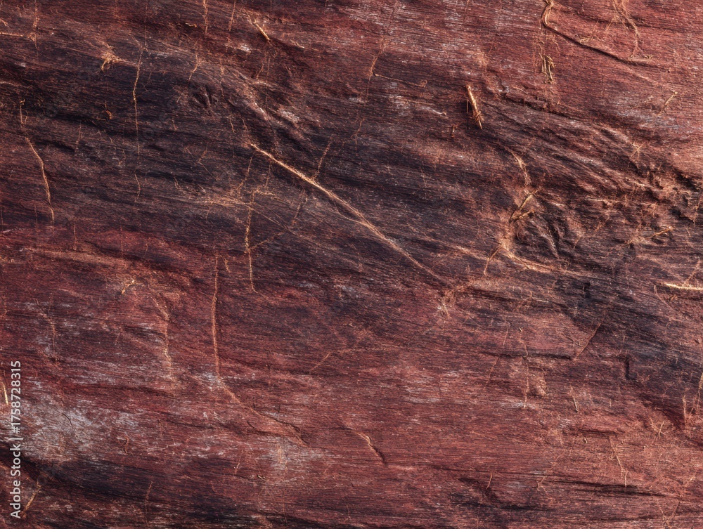 Fototapeta premium Ultra realistic close up of dark aged red textured surface