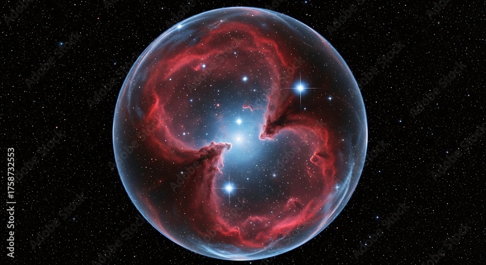 Fototapeta premium Incredible view of planetary nebula NGC 2440 also known as the cocoon nebula captured in space