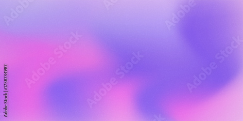 A soft light purple transparent gradient background with grainy details. Various abstract dots. A long banner. A template for your business projects and cosmetic product advertisements.