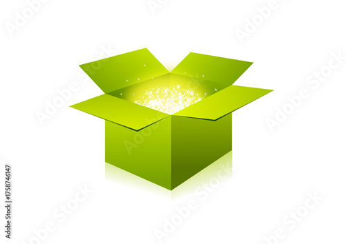Luminous Green Packaging Box Design
