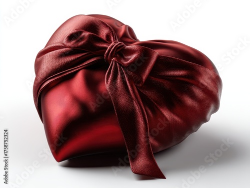 Heart-shaped object wrapped...