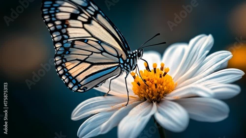 A close-up of a butterfly on a flower, showcasing nature's beauty.