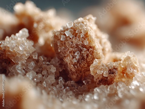Brown crystalline clusters ...