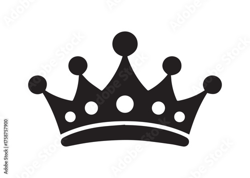 Queen crown icon, Queen crown solid vector
