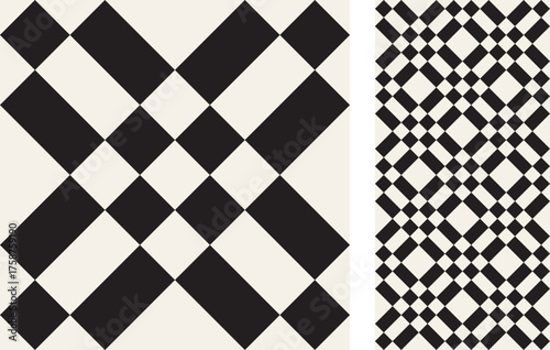 Modern geometric seamless Tile. Stylish pattern for ceramic tile, wallpaper, linoleum, textile, web page background. Vector illustration
