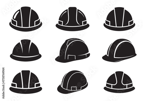 Hard hat icon,Hard hat solid vector