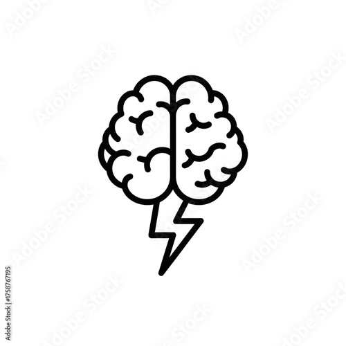 human brain vector illustration