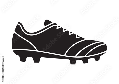 Soccer shoe icon, Soccer shoe solid vector