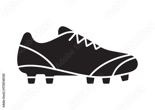 Soccer shoe icon, Soccer shoe solid vector