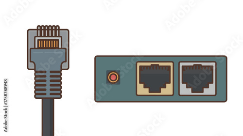 Black and white isolated computer technology flash memory card and USB drive connection