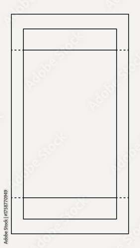 Minimal line, white, design element vector