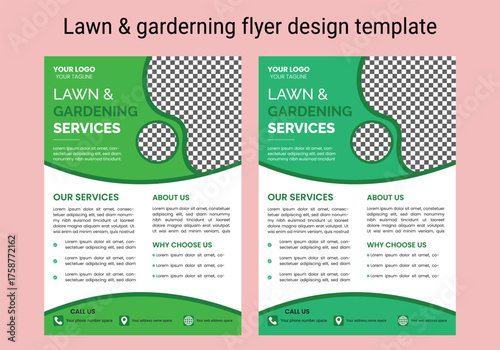 This editable social media flyer template enhances your garden services' online presence. It is perfect for promoting landscaping, lawn care, and outdoor design services across various platforms.