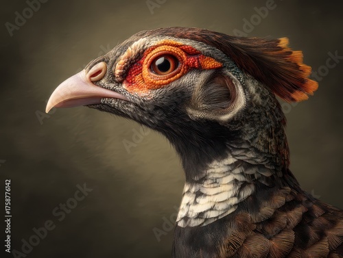 Portrait of a detailed bird...