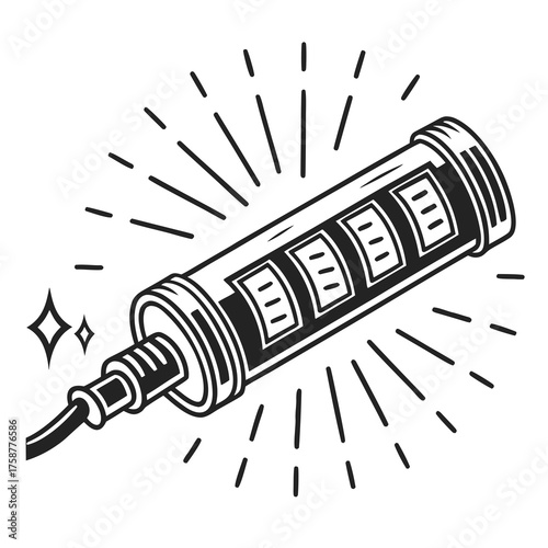 Dynamo with cable and light