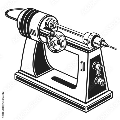 Vintage dental drill machine for dentistry work