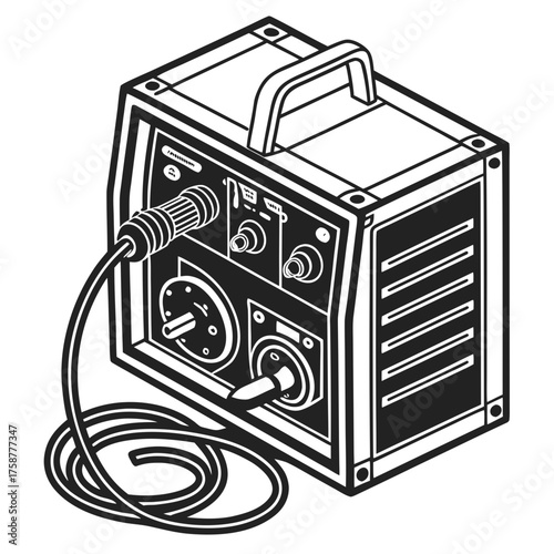 Welding machine, a tool for joining metal parts