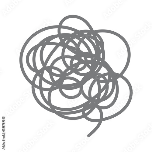 モヤモヤを表すぐるぐるのマーク