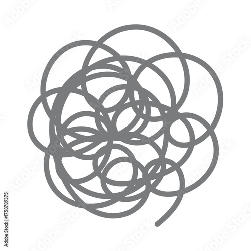 モヤモヤを表すぐるぐるのマーク