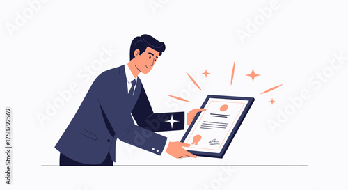 A Person Achieving Excellent Results and Holding a Certificate with Pride and Happiness