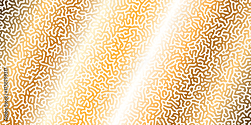 Abstract Reaction-diffusion or Turing pattern natural texture in coral beige gradient colour scheme. Linear design with biological shapes. Organic lines in memphis. abstract turing organic wallpaper. 