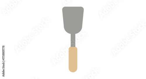 Spatula illustration on white background.