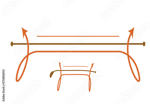 Diagrammatic representation of industrial hose and connector assembly for fluid transfer systems