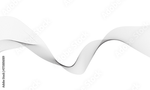 Abstract wave pattern on a white background with a subtle blue line design for a futuristic digital illustration