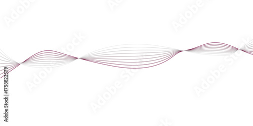 Untitled-3Abstract wave element for design. Digital frequency track equalizer. Stylized line art background. Vector illustration. Wave with lines created using blend tool. Curved wavy line, smooth str