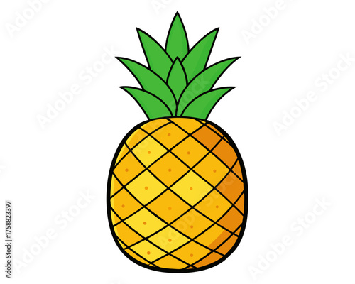 pineapple isolated on white