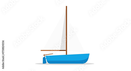 sailing ship isolated on white background
