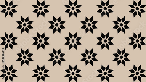 Elegant floral pattern with a retro flair creating a vintage vibe perfect for backgrounds, textile designs, or adding a touch of classic charm
