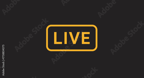 Streaming media live broadcast concept with modern design for digital platform