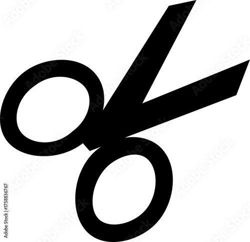 Scissors icon design. simple stroke line vector icon scissor logo silhouette vector, scissor icon vector logo design, hair scissors silhouette vector illustration, silhouette of open scissors, barber 