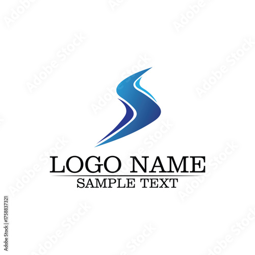 Business corporate letter S logo design vector design